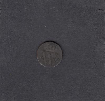 Beschrijving: 1/2 Cent WILLEM III